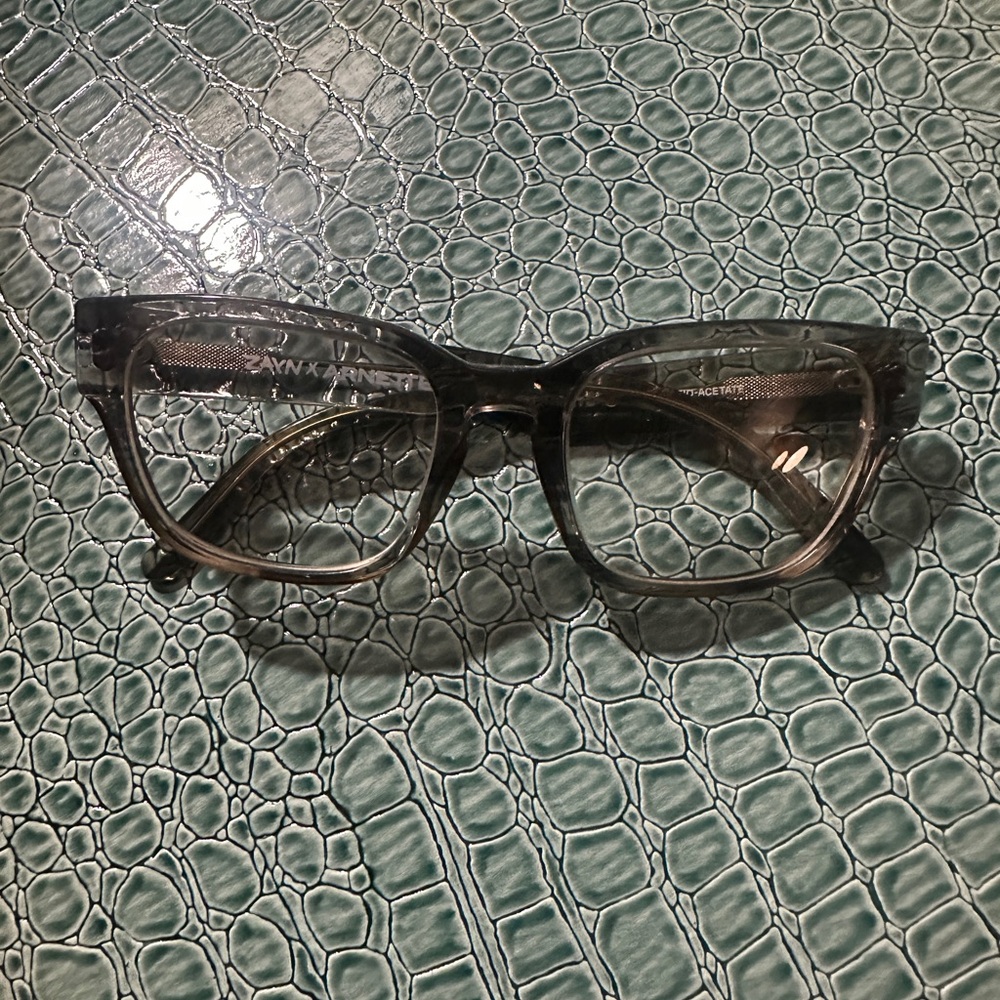 Zayn+Arnette Tie-Dye Smokey Lt and Dk Grey eyeglass/sunglass frames —no lenses